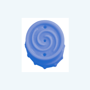 S-HDP-SR18 - Tip - Blue Silicone Swirl Tip - 19.57mm