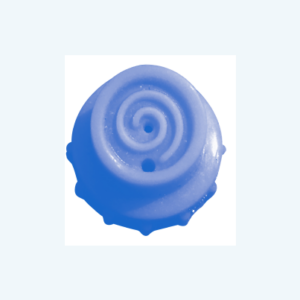 S-HDP-SR12 - Tip - Blue Silicone Swirl Tip - 15.85mm