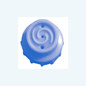 S-HDP-SR16 - Tip - Blue Silicone Swirl Tip - 15.83mm