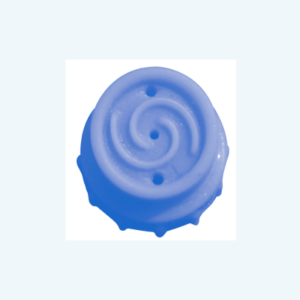 S-HDP-SR17 - Tip - Blue Silicone Swirl Tip - 17.70mm